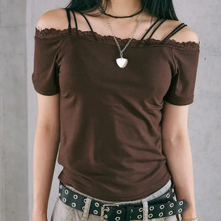 Pale Lace Off Tee