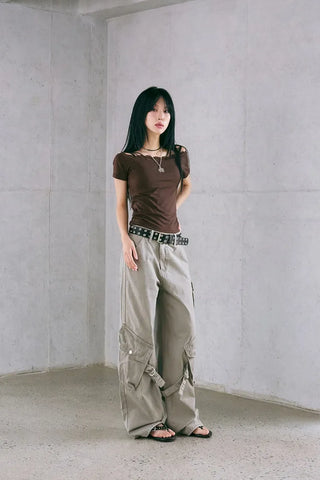 Pale Lace Off Tee