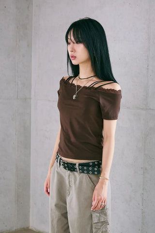 Pale Lace Off Tee