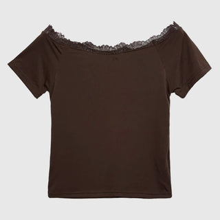 Pale Lace Off Tee