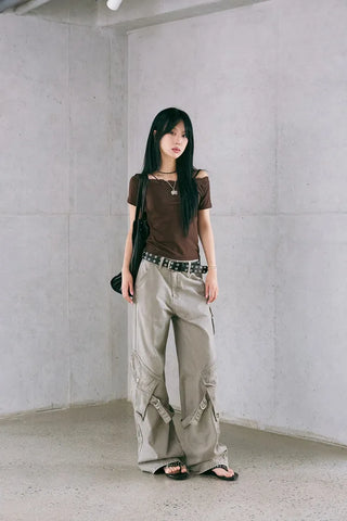 Pig Cargo Wide Pants