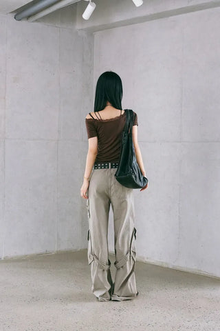 Pig Cargo Wide Pants