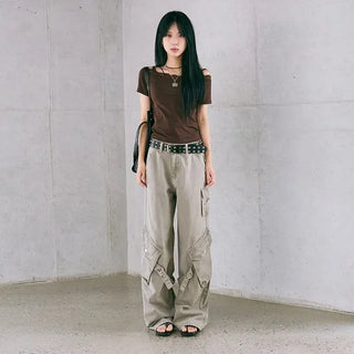 Pig Cargo Wide Pants