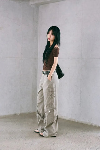 Pig Cargo Wide Pants