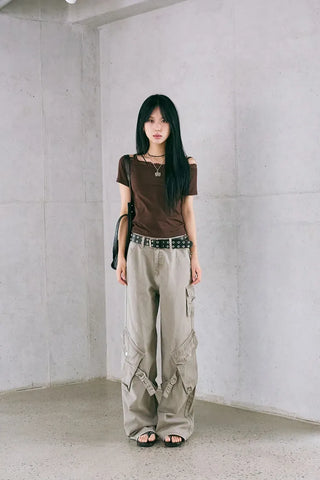 Pig Cargo Wide Pants