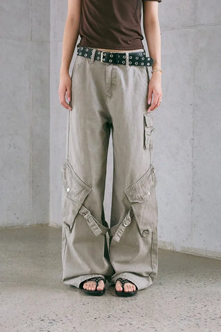 Pig Cargo Wide Pants