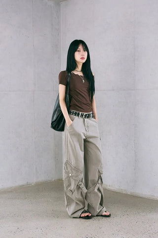 Pig Cargo Wide Pants
