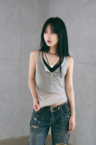 Damaged Loose Bootcut Denim