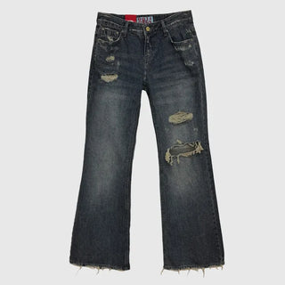 Damaged Loose Bootcut Denim