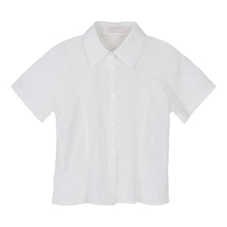 Striped Short Sleeve Collared Shirt