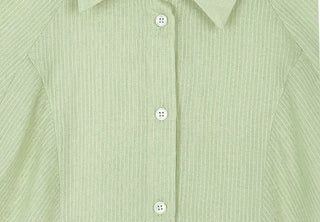 Striped Short Sleeve Collared Shirt
