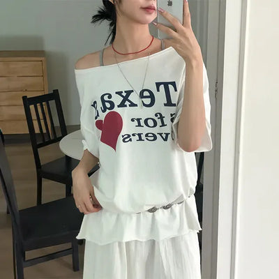Texas Boxy Off-Sleeve Tee