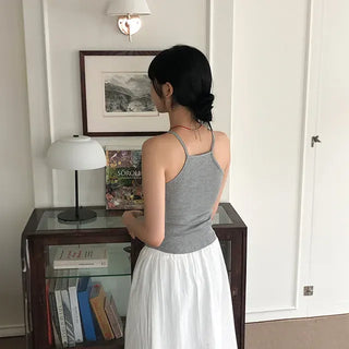 Simple Halter Sleeveless Top