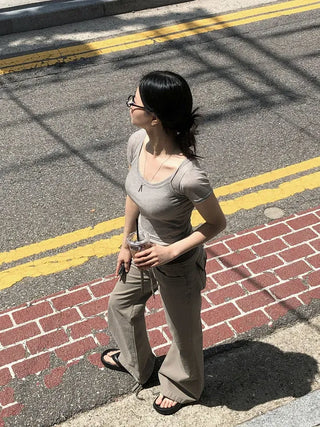 Tencel Layered Sleeveless Short-Sleeve Set