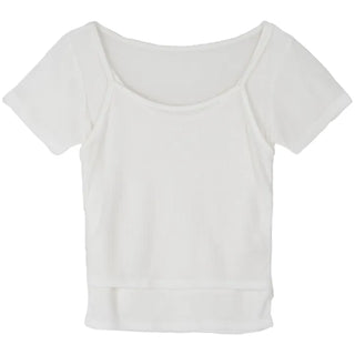 Tencel Layered Sleeveless Short-Sleeve Set