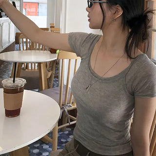 Tencel Layered Sleeveless Short-Sleeve Set