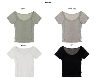 Tencel Layered Sleeveless Short-Sleeve Set