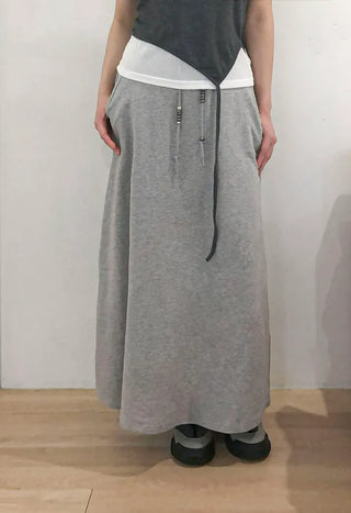 Beaded Banding Maxi Long Skirt