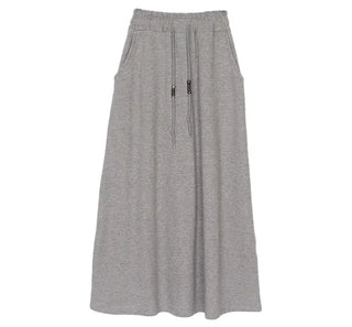 Beaded Banding Maxi Long Skirt