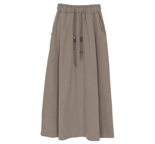 Beaded Banding Maxi Long Skirt