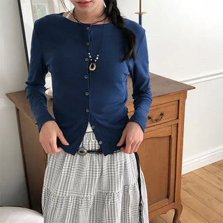 Cream Button Cardigan