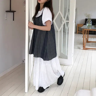 Mix Dot Sleeveless Dress