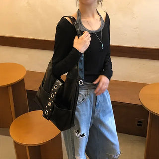 Striped Ray Halter Tee