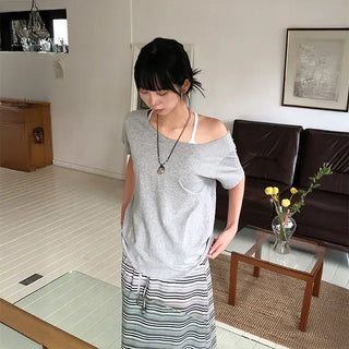 Spring Wide Neck Tee