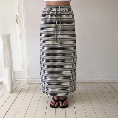 Pretzel Maxi Long Skirt