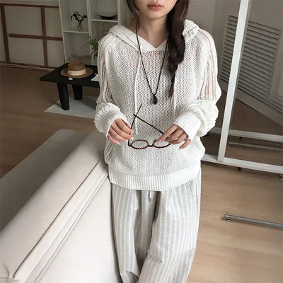 Sculpted Hooded Knit