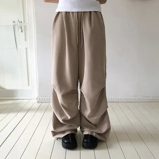 Washed Pintuck Wide Pants