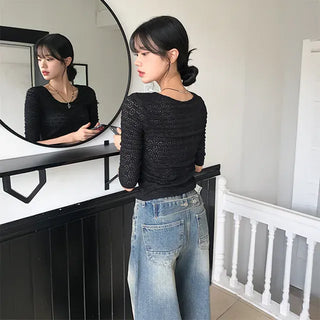 Buckle Strap Wide Jeans