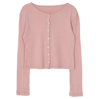 Daily Punched Diamond Round Cardigan