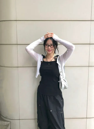 Summer Tencel Crop Round Cardigan