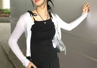 Summer Tencel Crop Round Cardigan