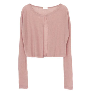 Summer Tencel Crop Round Cardigan
