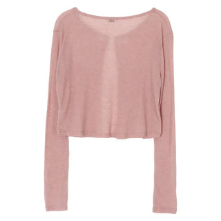 Summer Tencel Crop Round Cardigan