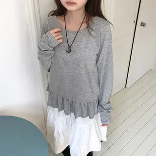 Frill Layered Long Sleeve