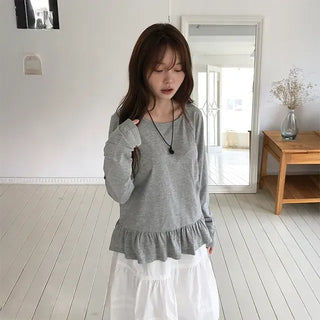 Frill Layered Long Sleeve
