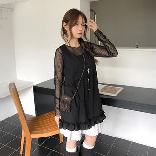 Tiered Lace Mini Skirt