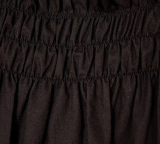 Frill Shirred Layered Midi Sleeveless Dress