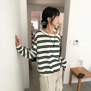 Striped Off-Rouge Tee