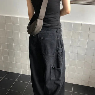 Cotton Carpenter Wide Pants