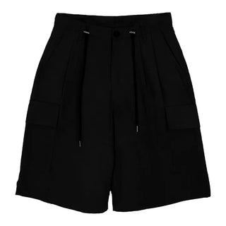 String Pintuck Bermuda Cargo Pants