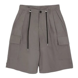 String Pintuck Bermuda Cargo Pants