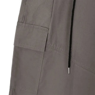 String Pintuck Bermuda Cargo Pants
