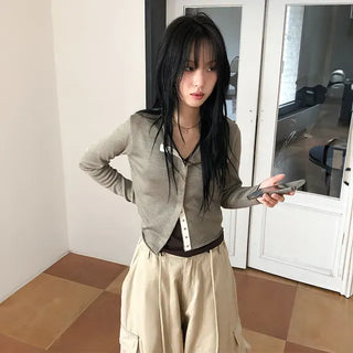 Snap Round Cardigan