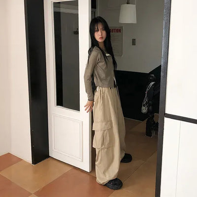 Cargo String Wide Pants