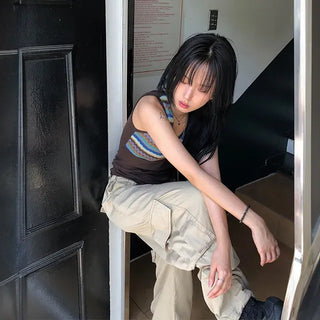 Cargo String Wide Pants