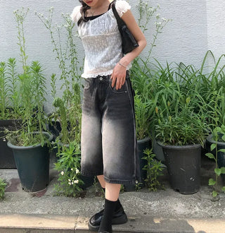 Butterfly Frill See-through Sleeveless Blouse